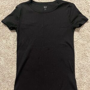 GAP Black Fitted Short Sleeve Tee